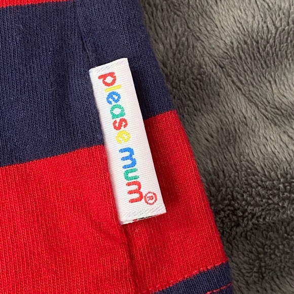 *SALE* Please Mum Basic Striped Cotton Long sleeve T-Shirt 18M - Picture 2 of 4